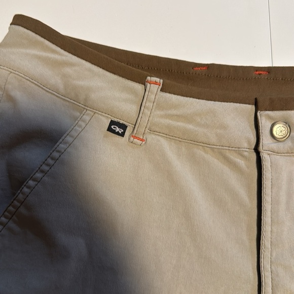 Outdoor Research Khaki Men's Flat Front Shorts - Picture 2 of 8